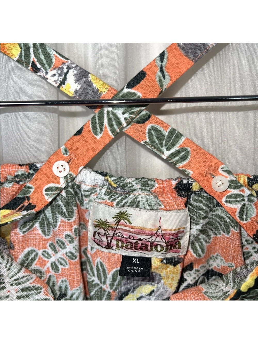Patagonia Pataloha XL Bold Tropical Beach Summer Organic Soft Cotton Dress - Picture 4 of 8